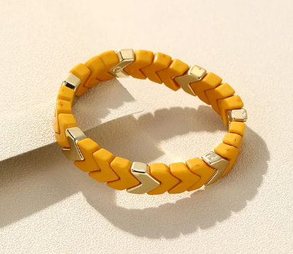 Collection "LOLA" Chevron doré