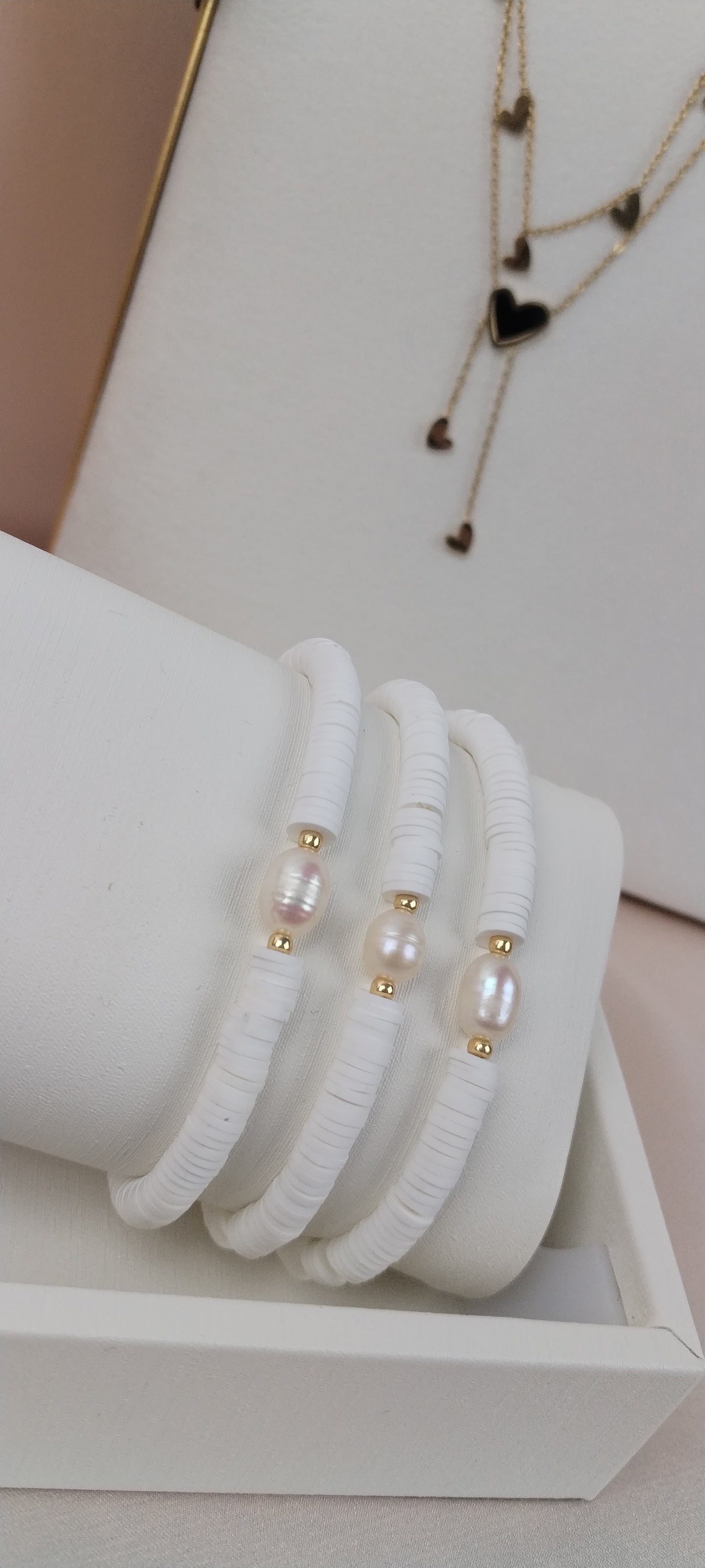 Collection "JULIA" Perle de culture fantaisie - Heishi