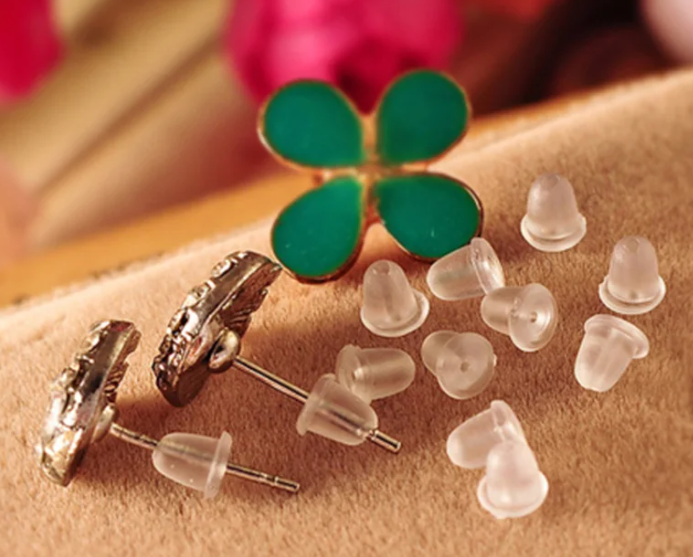 Fermoirs silicones boucles d'oreilles