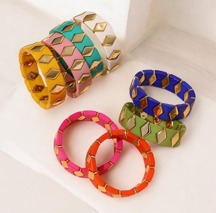 Collection "LOLA" Losange doré